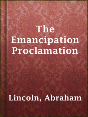 cover image of The Emancipation Proclamation